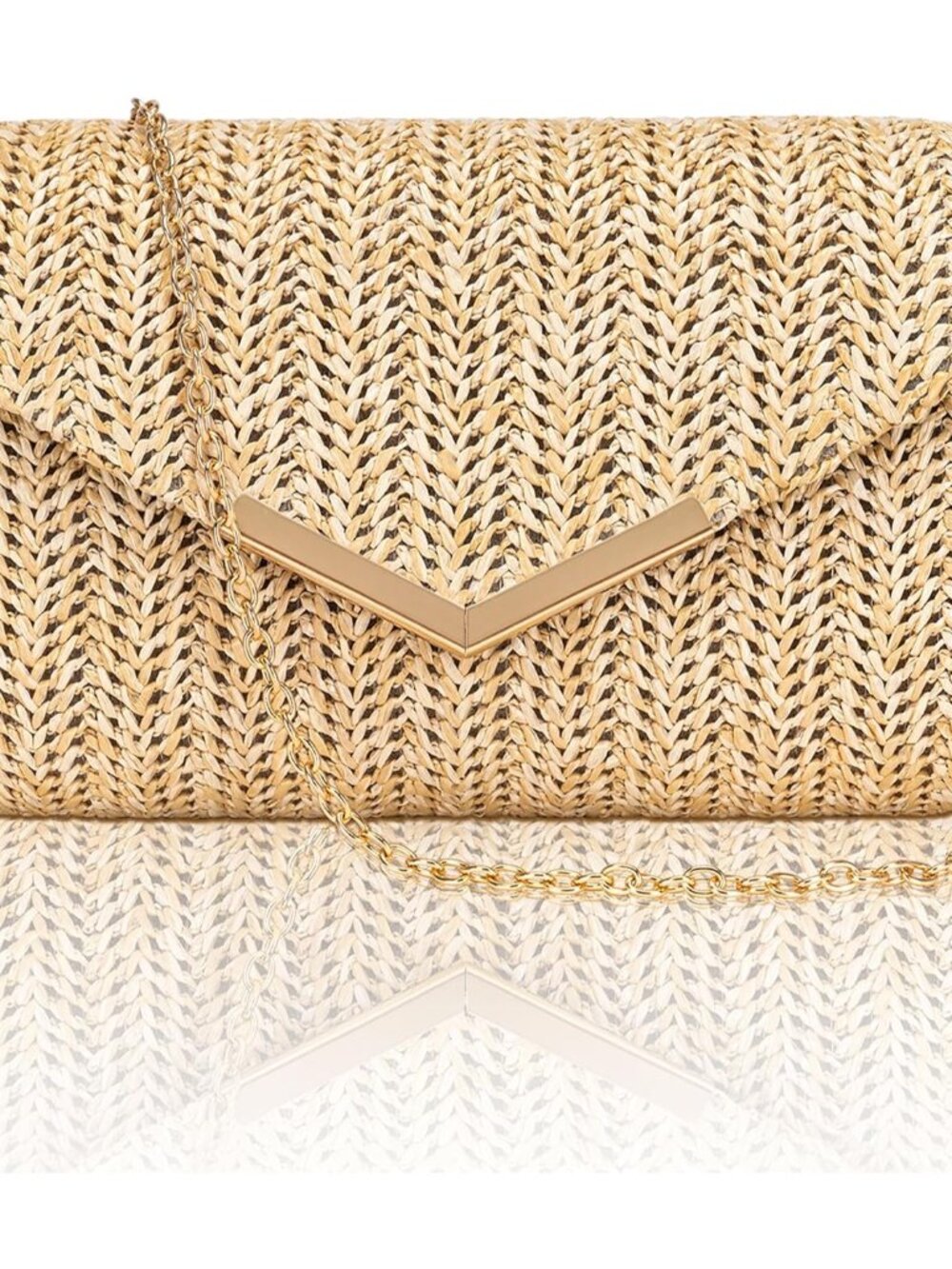 Clutch Purse for Women, Trendy Envelope Evening Handbag Party Bag & Chain for We